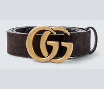 Gürtel GG Marmont aus Veloursleder