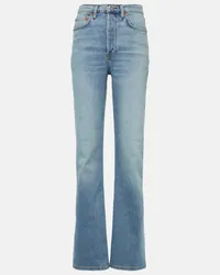 RE/DONE High-Rise Bootcut Jeans 70s Blau