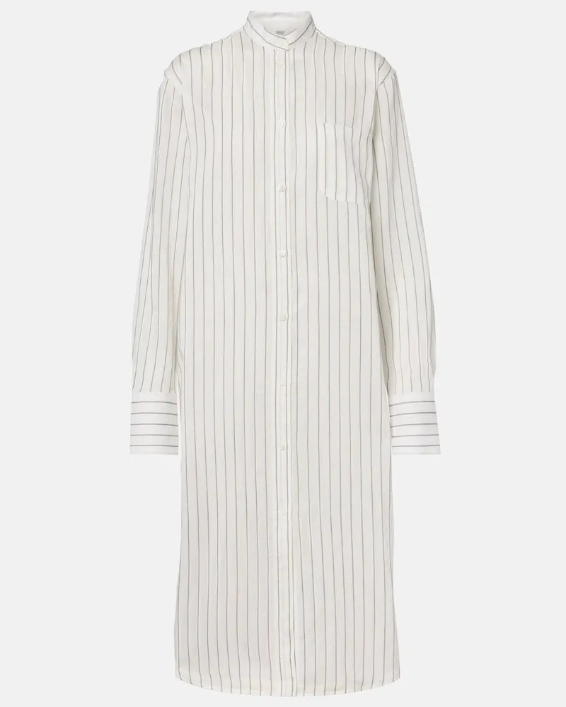 Totême Hemdblusenkleid Weiß