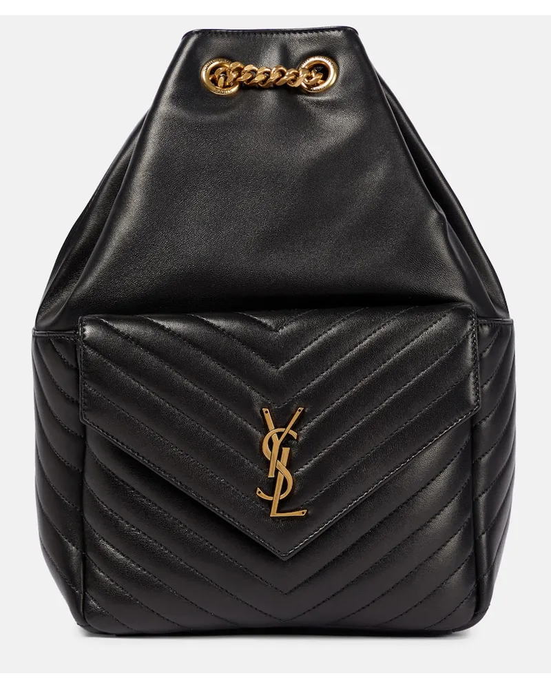 Saint Laurent Bucket-Bag Joe aus Leder Schwarz