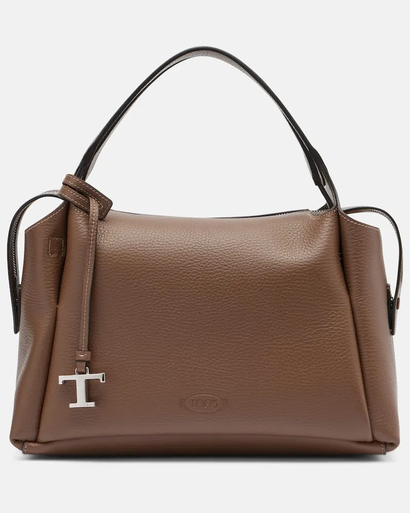 TOD'S Tote Bag Apa Medium aus Leder Braun