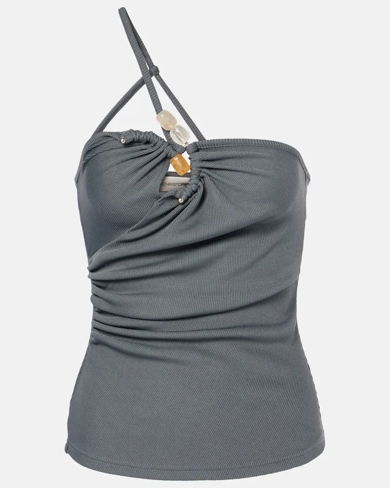 Christopher Esber Top Concave Stone Grau