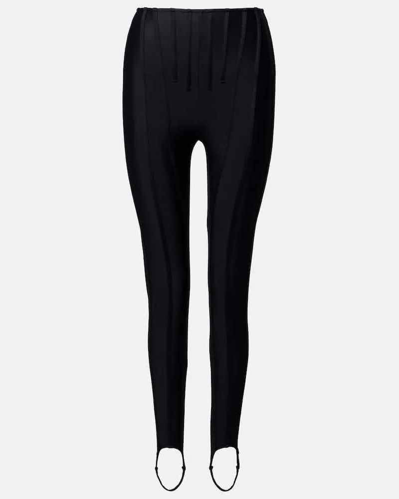 Thierry Mugler Leggings Schwarz