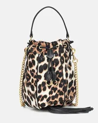 Miu Miu Bedruckte Bucket-Bag Braun