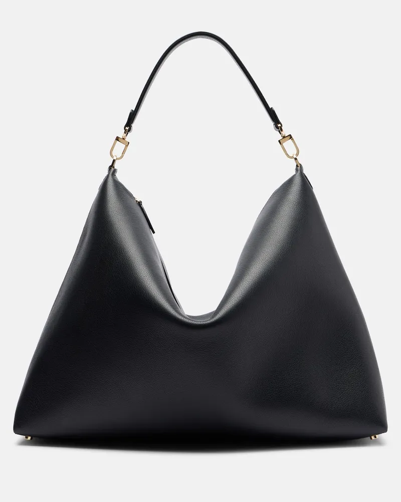 Totême Tote Bag Bevel aus Leder Schwarz