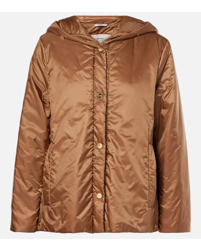 Max Mara The Cube Parka Green PI Braun