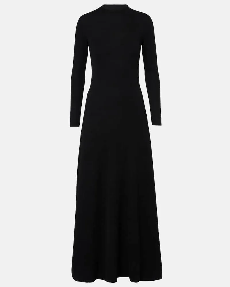 Tom Ford Maxikleid aus einem Kaschmirgemisch Schwarz