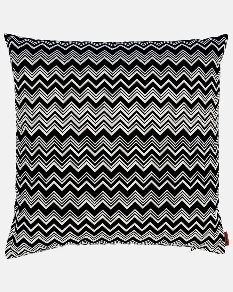 Missoni Kissen Tobago aus Baumwolle Schwarz