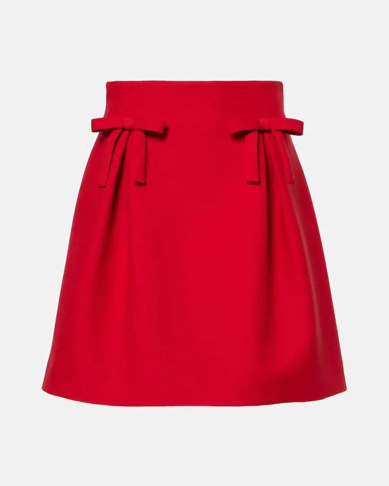 Valentino Garavani Minirock aus Crepe Couture Rot