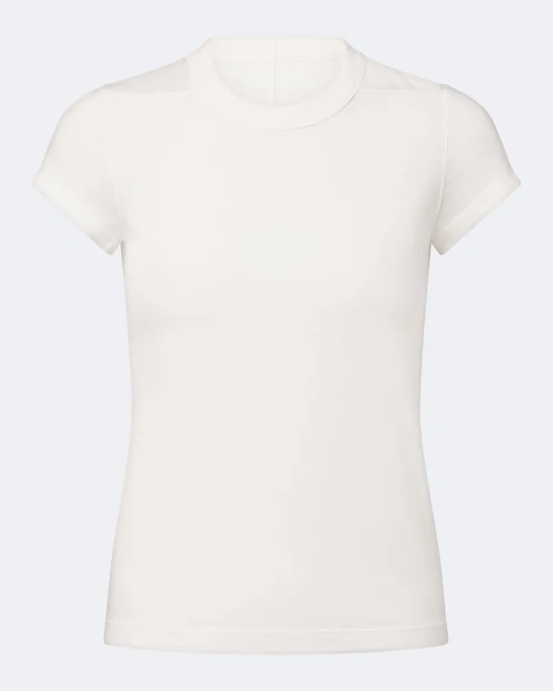Rick Owens T-Shirt Cropped Level aus Baumwolle Weiß