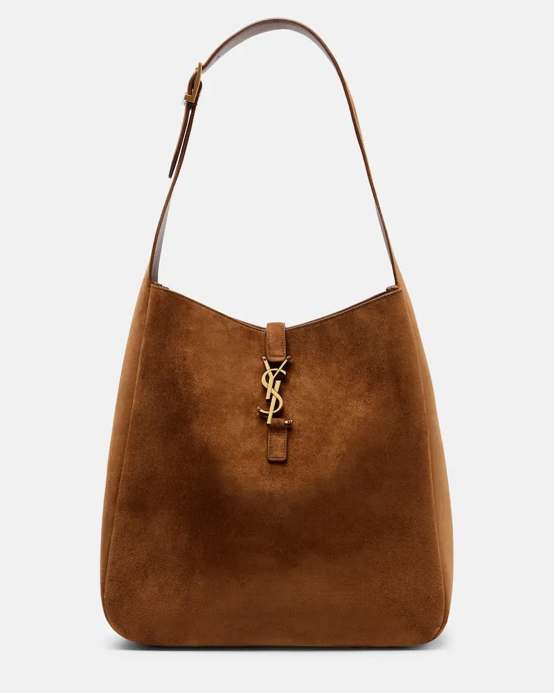 Saint Laurent Schultertasche Le 5 à 7 Supple Large Braun