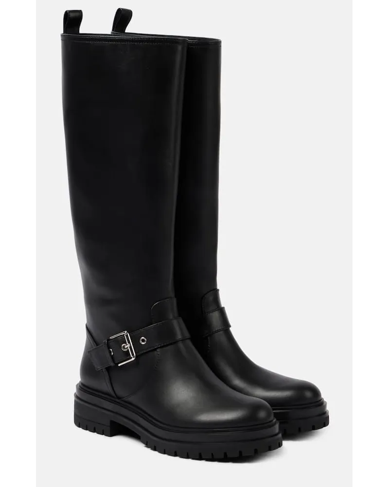 Gianvito Rossi Stiefel aus Leder Schwarz