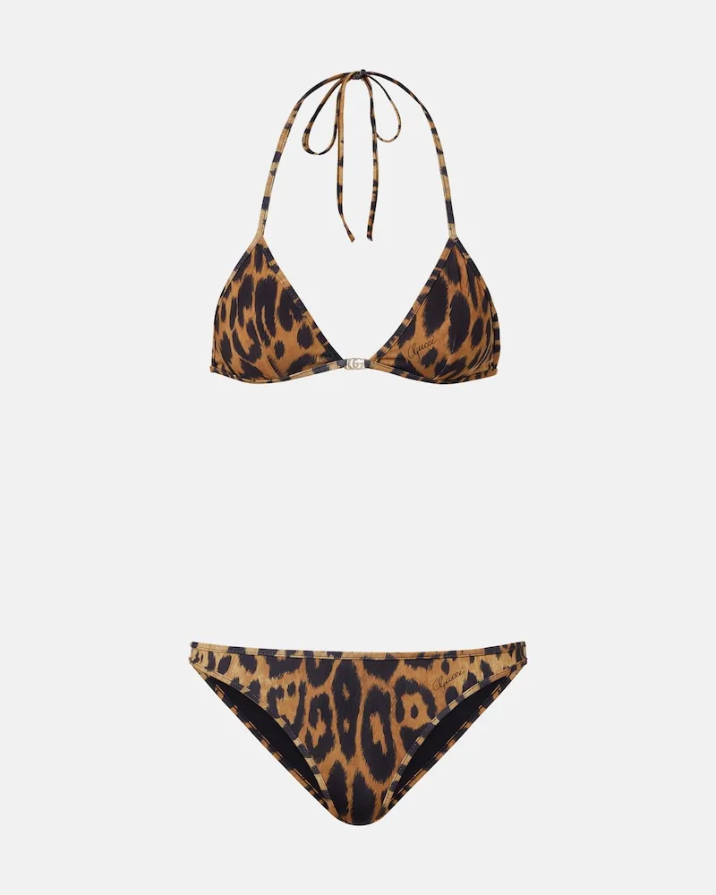Gucci Bikini Double G Braun