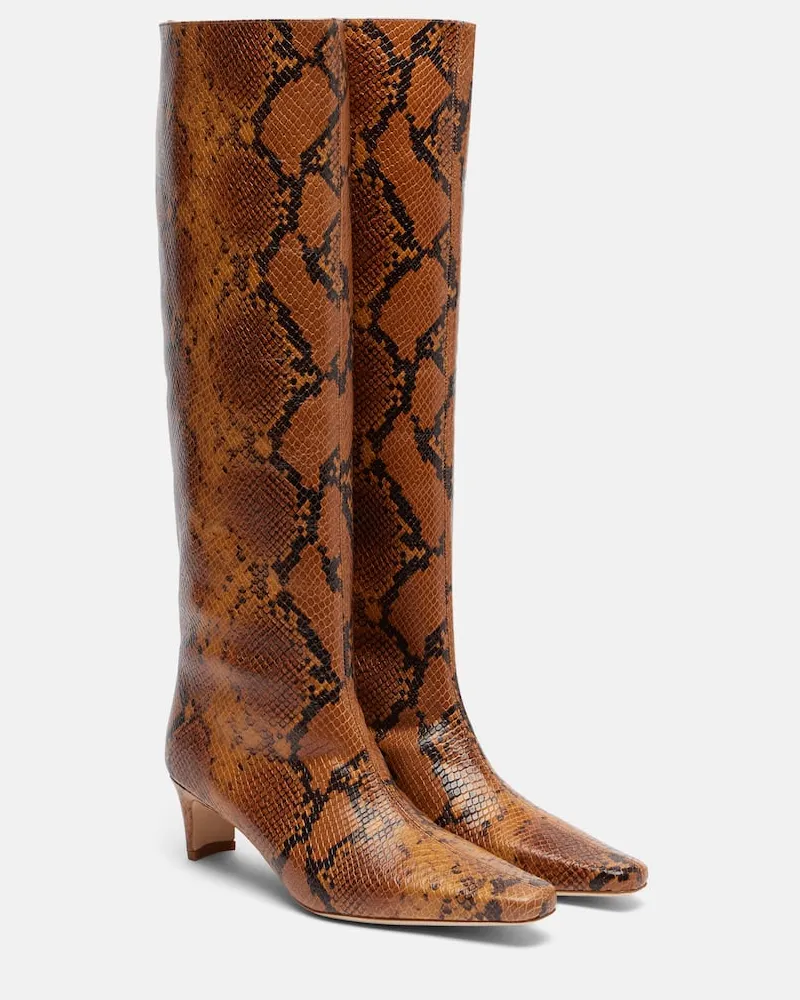 STAUD Stiefel Wally aus Leder Braun