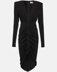 Alexandre Vauthier Midikleid aus Jersey Schwarz