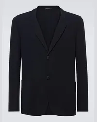 Giorgio Armani Blazer aus Schurwolle Blau