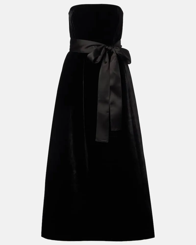 Elie Saab Robe aus Samt Schwarz