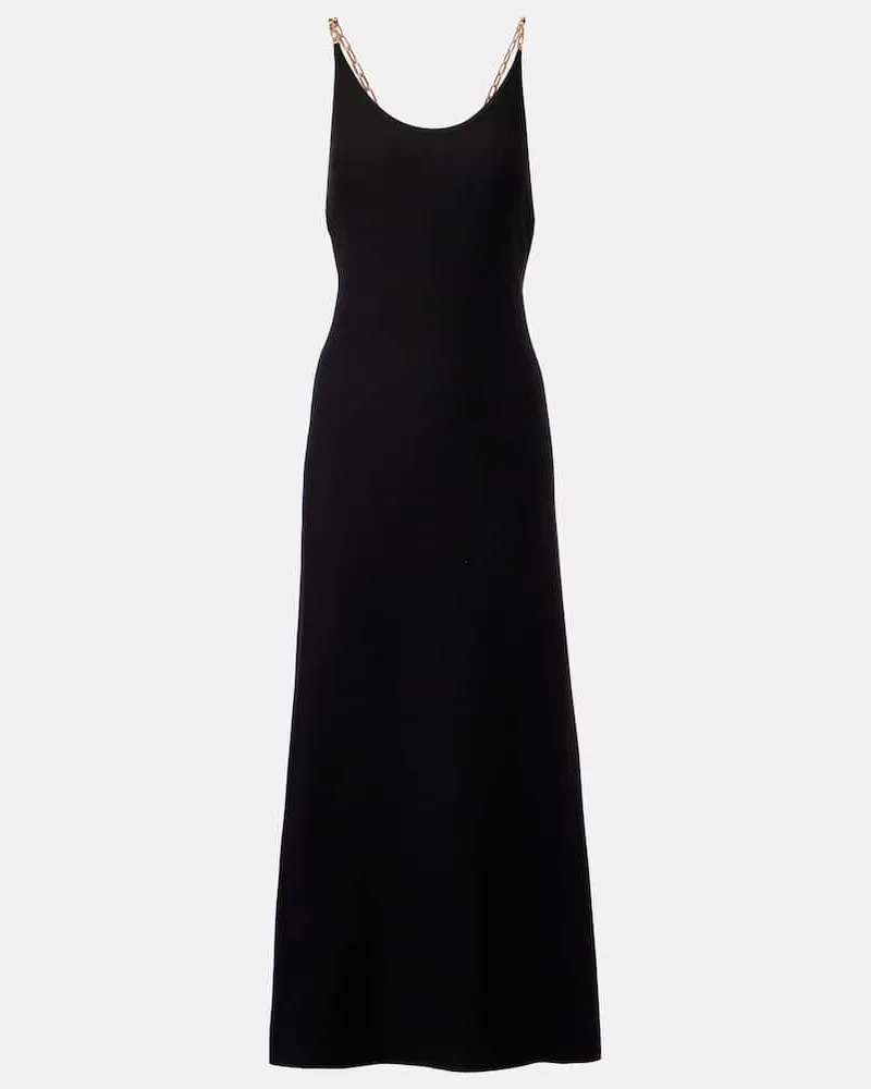 Gabriela Hearst Maxikleid Adeona aus Seide Schwarz