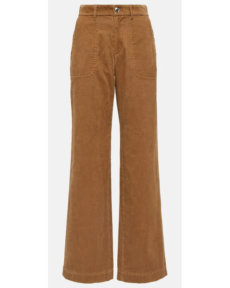 A.P.C. High-Rise Straight Jeans Seaside Beige