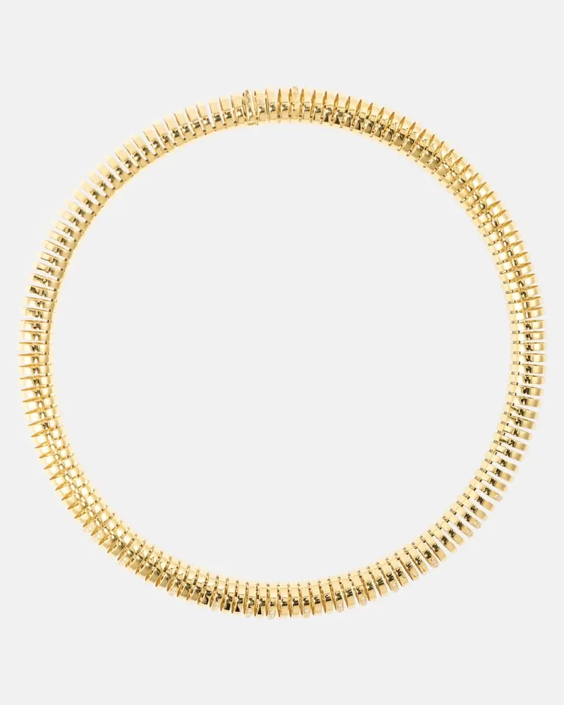 Rainbow K Halskette Versus aus 14kt Gelbgold mit Diamanten Gold