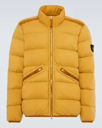 Stone Island Daunenjacke Compass Gelb