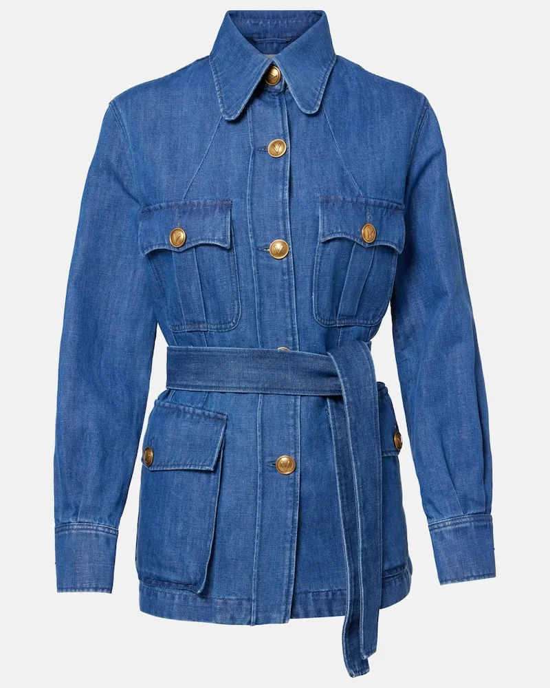 Valentino Garavani Jacke aus Denim Blau