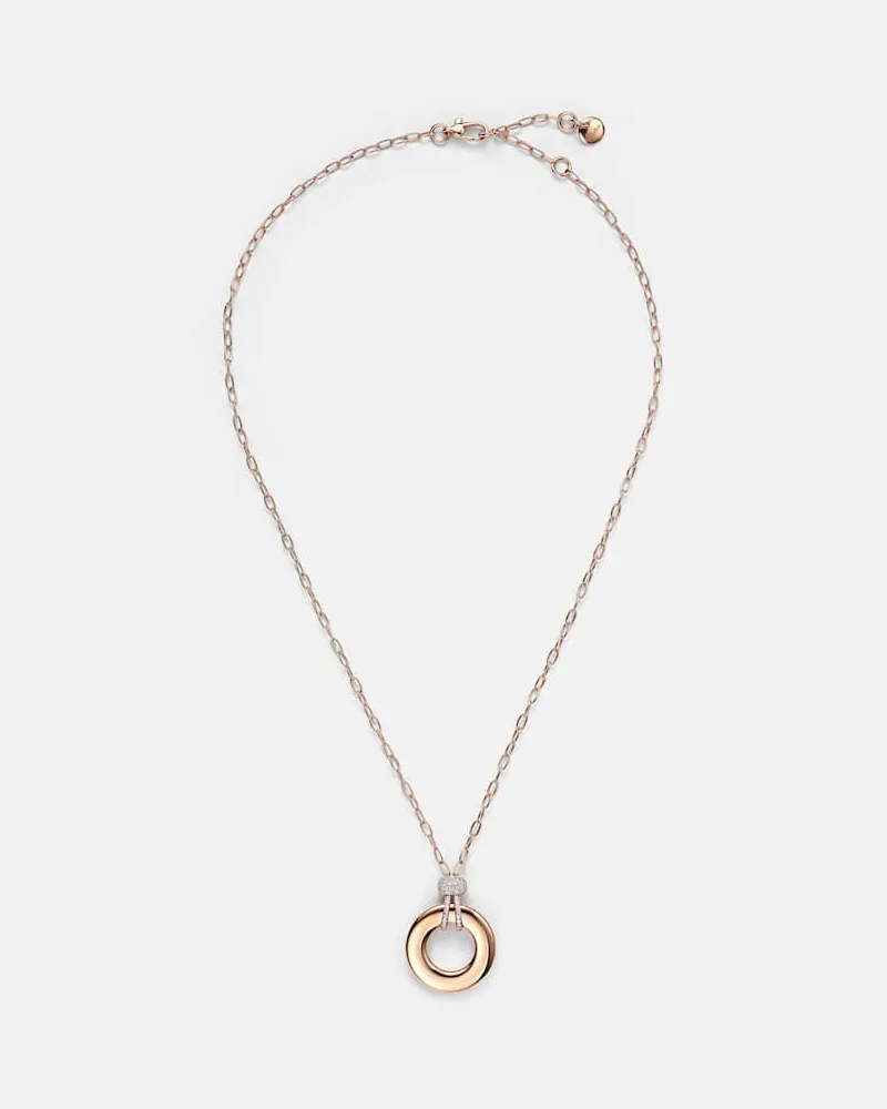 Pomellato Halskette Iconica aus 18kt Roségold mit Diamanten Gold