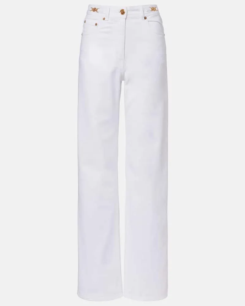 Versace Straight Jeans Medusa '95 Weiß