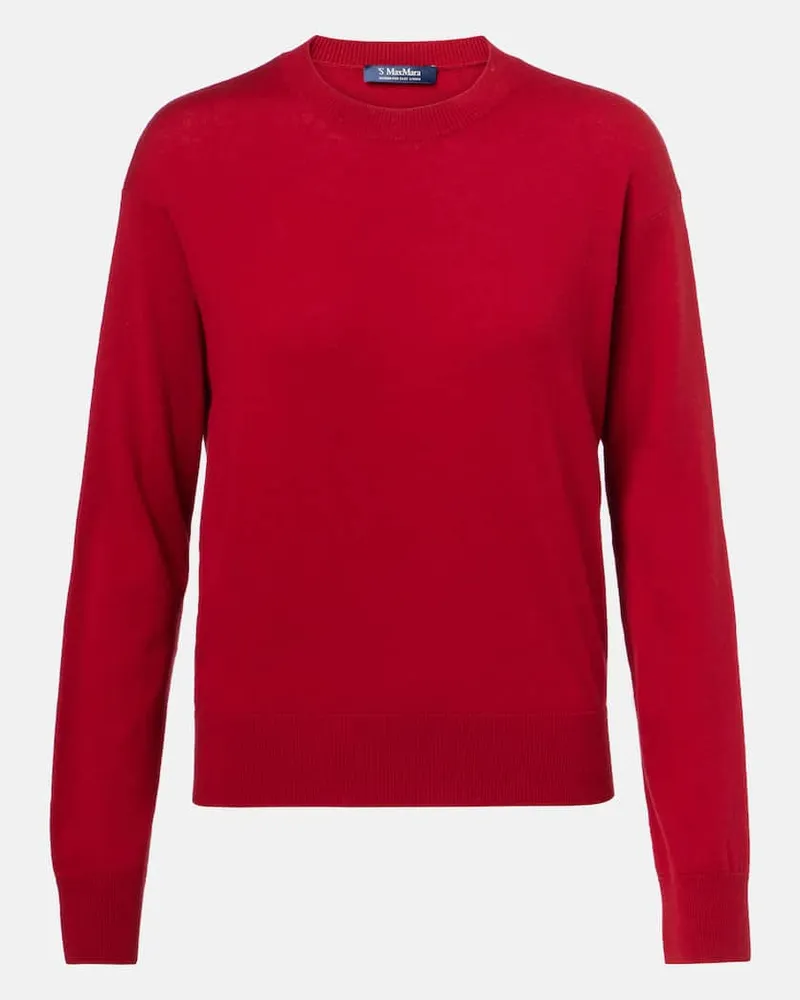 Max Mara Pullover aus Wolle Rot