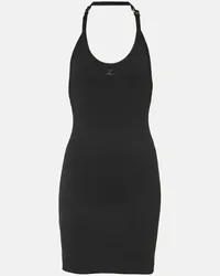 Courrèges Courreges Minikleid aus Jersey Schwarz