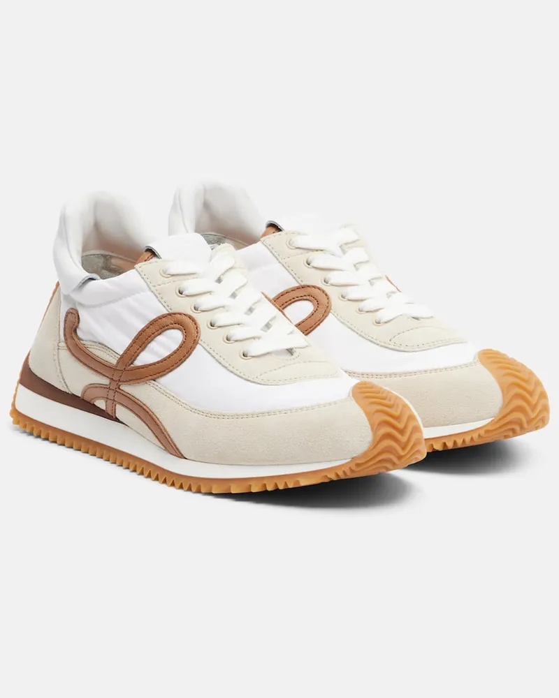 Loewe Sneakers Ballet Runner 2.0 mit Veloursleder Weiß