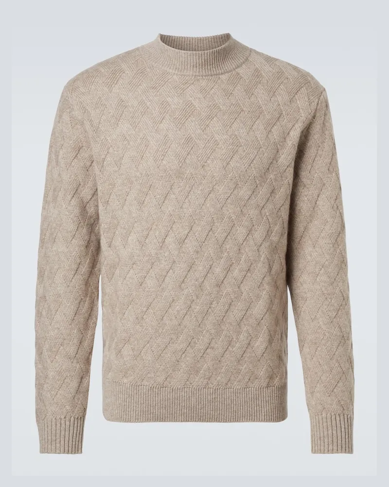 ALLUDE Pullover aus Wolle und Kaschmir Beige