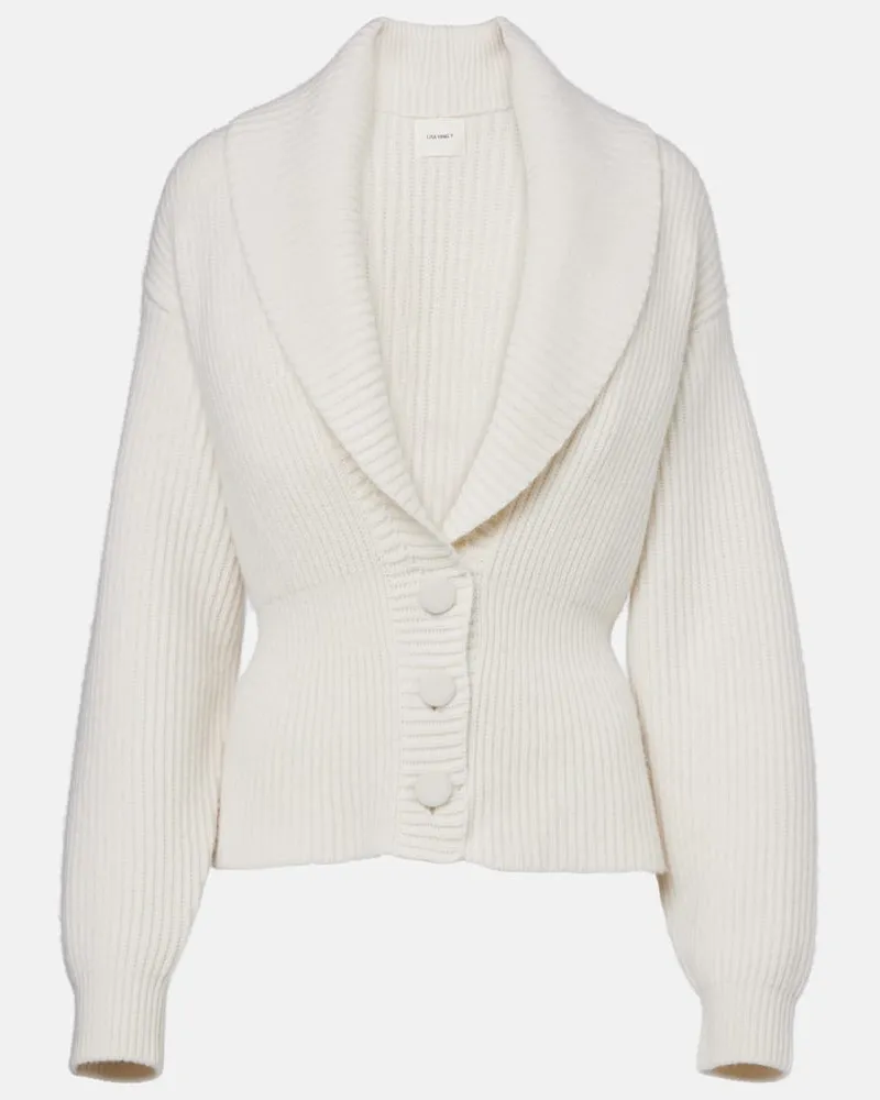 Lisa Yang Cardigan Alessandra aus Kaschmir Weiß