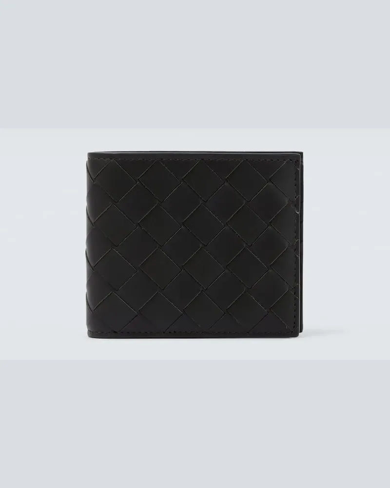 Bottega Veneta Kartenetui Intrecciato aus Leder Grün