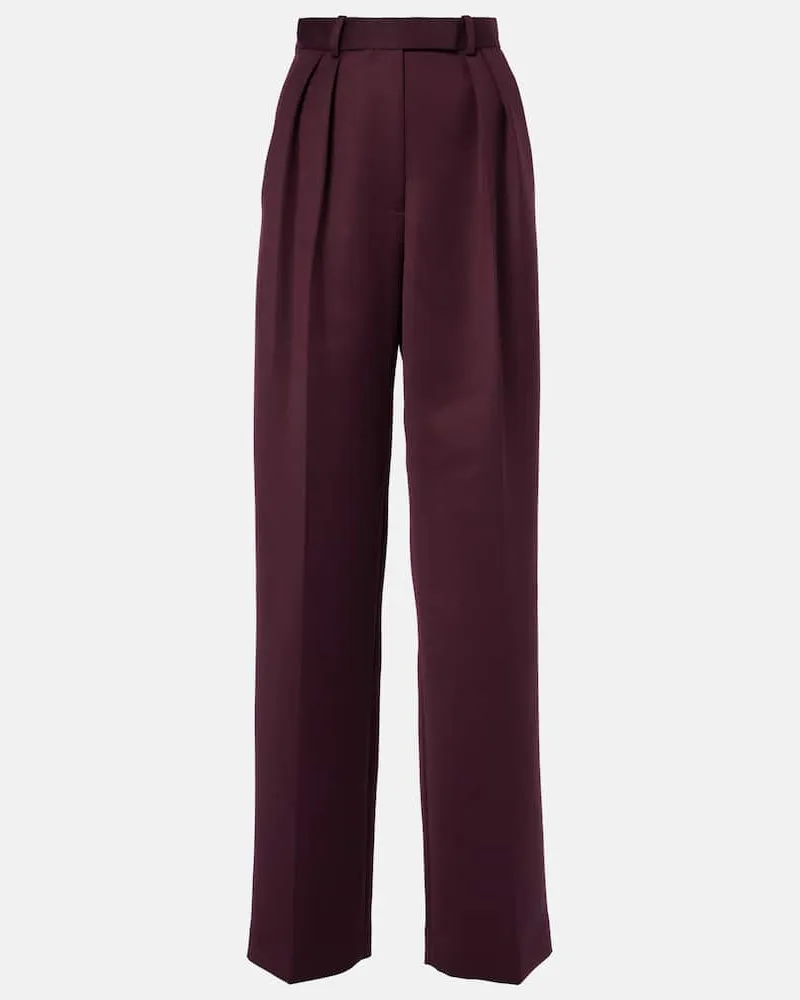 Alex Perry Weite High-Rise-Hose Violett