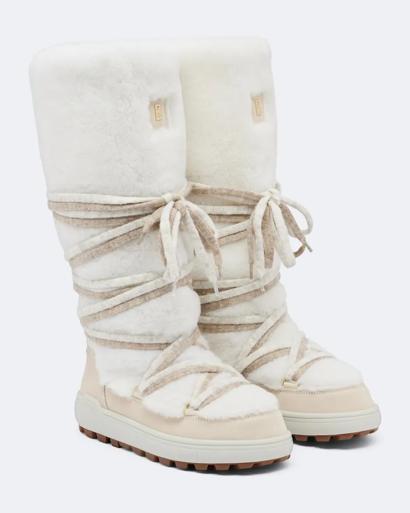Bogner Schneestiefel Chamonix aus Lammfell Weiß