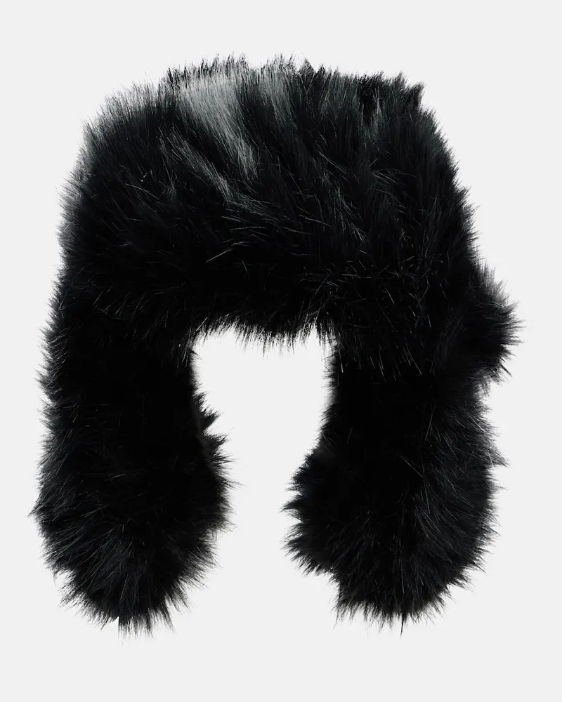 RUSLAN BAGINSKIY Trappermütze mit Baumwolle Schwarz