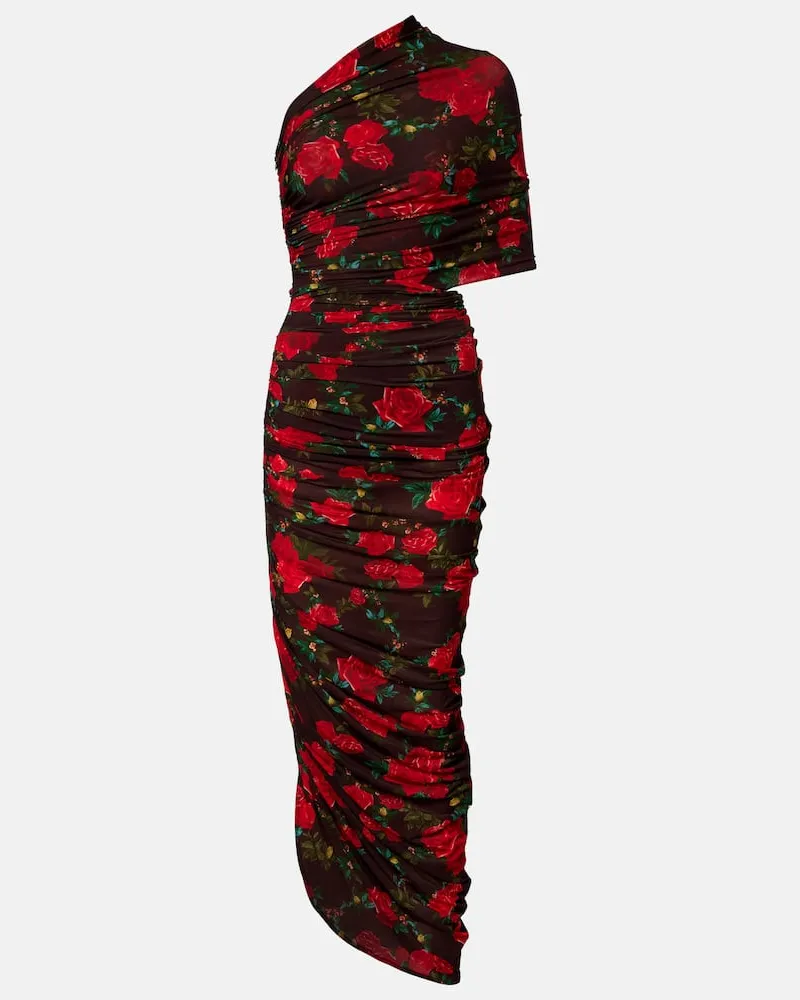 Magda Butrym Midikleid Burgunderrot