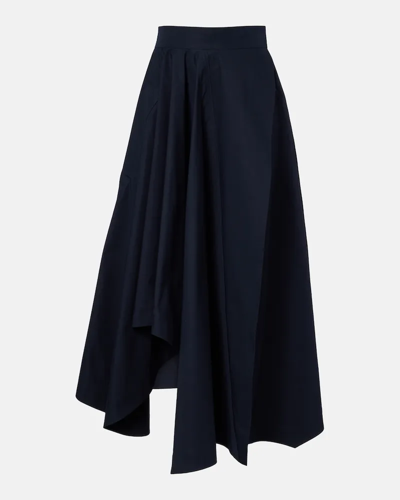Givenchy Maxirock aus Baumwollpopeline Blau