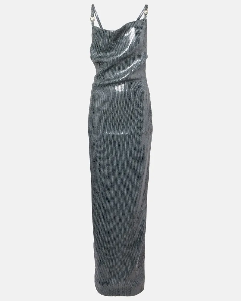 COPERNI Robe mit Pailletten Metallic