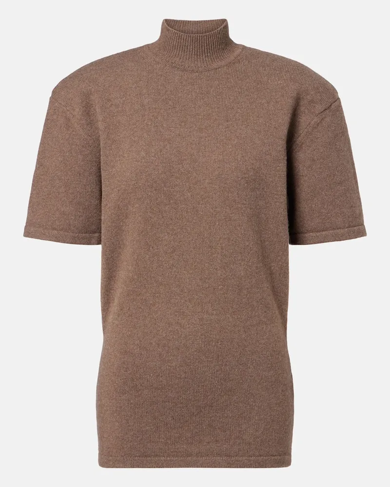 Jacquemus Pullover aus Wolle und Kaschmir Braun