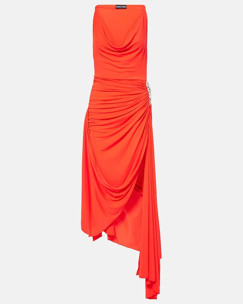 David Koma Midikleid Orange