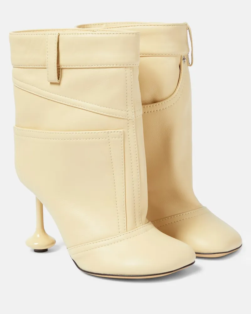 Loewe Ankle Boots Toy aus Leder Weiß