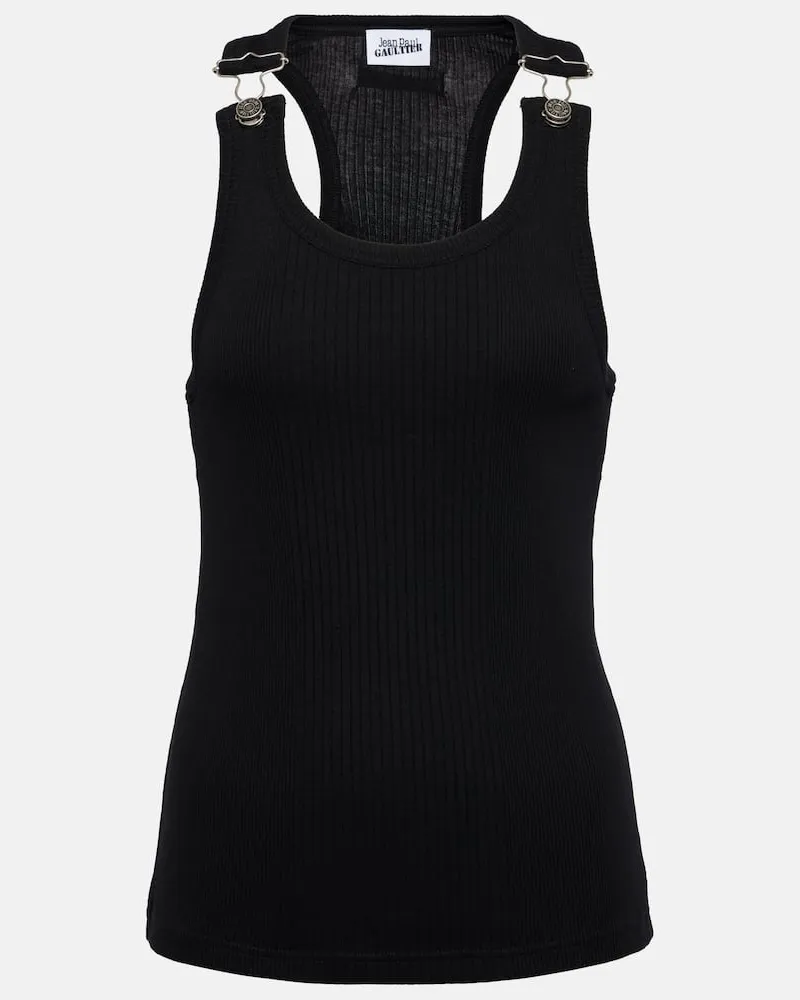 Jean Paul Gaultier Top aus Baumwolle Schwarz