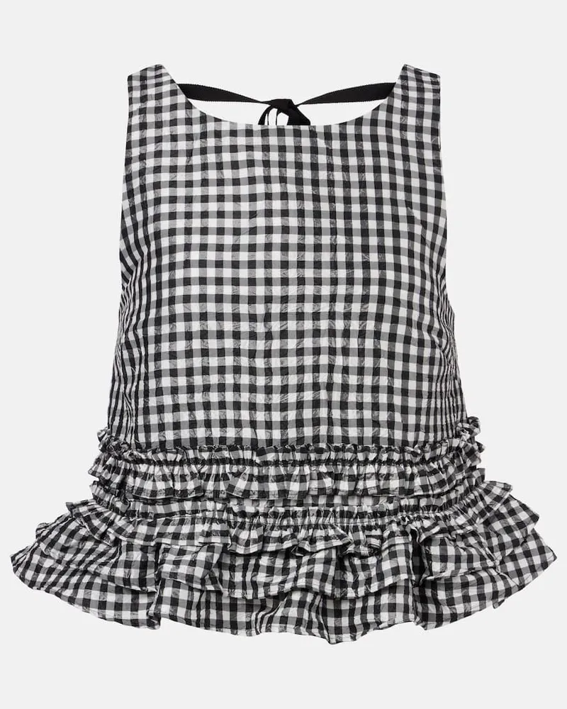 Ganni Top Schwarz