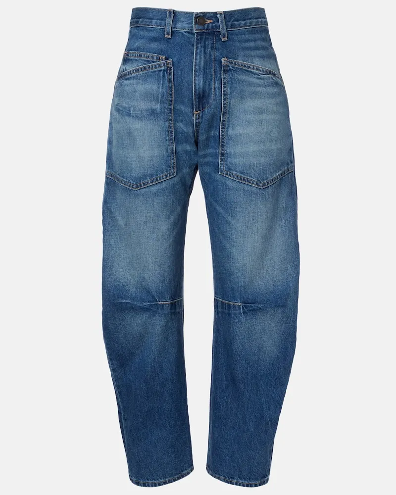 Nili Lotan Barrel Jeans Shon Blau