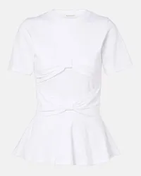 Nina Ricci T-Shirt aus Jersey Weiss