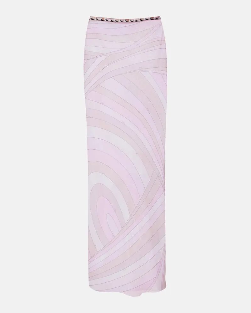 Emilio Pucci Maxirock Iride aus Tüll Rosa