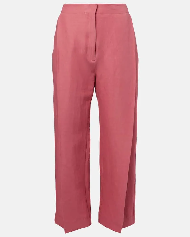 TOVE Culottes Santu aus Leinen und Baumwolle Pink