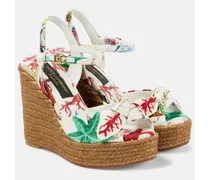 Bedruckte Espadrille-Sandalen Cava Capri